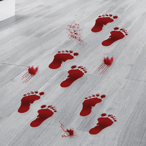 Blood Splatter & Footprint Floor Stickers