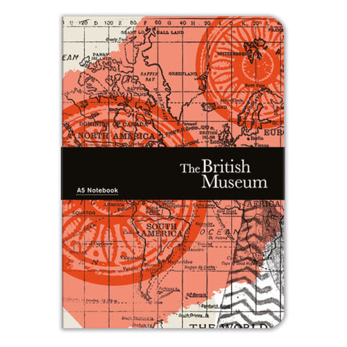 A5 Luxury Notebook - British Museum Map of the World