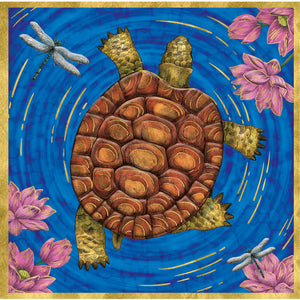 Matthew Williamson Luxury Foiled Card - Tranquil Turtle