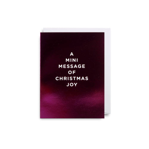 Mini Message of Christmas Joy Mini Christmas Card