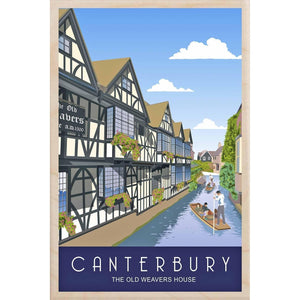 Weavers House Canterbury Wooden Magnet