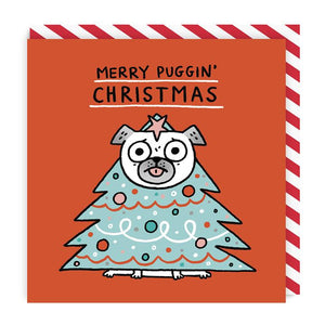 Merry Puggin Christmas Card