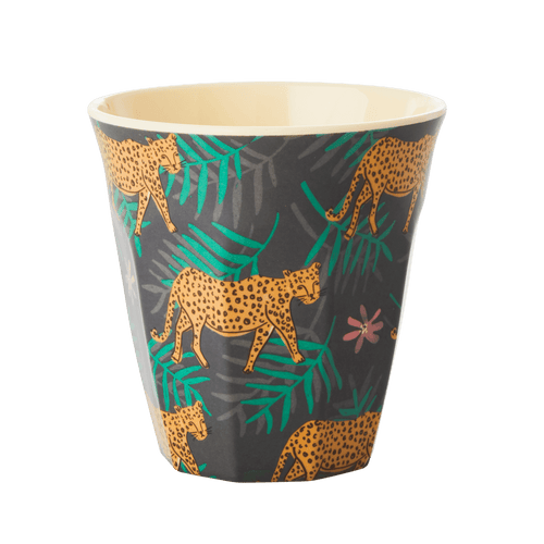 Leopard & Leaves Print Cup