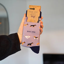 Dog Bamboo Socks – Purple