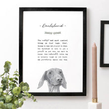 Dachshund A4 Print