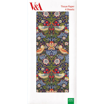 V&A Strawberry Thief Tissue Paper by William Morris