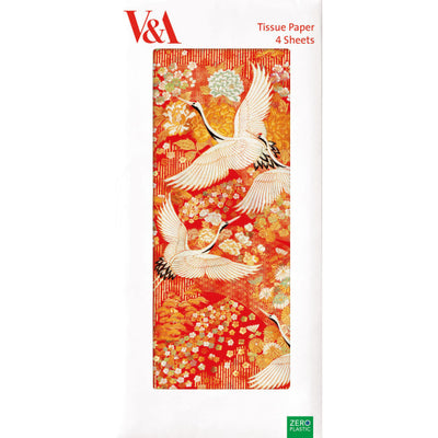 V&A Kimono Cranes Tissue Paper