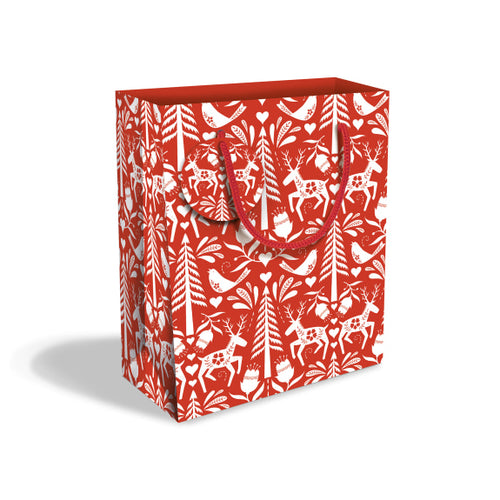 Scandi Medium Christmas Gift Bag