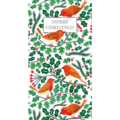 Robins and Holly Christmas Money Wallet
