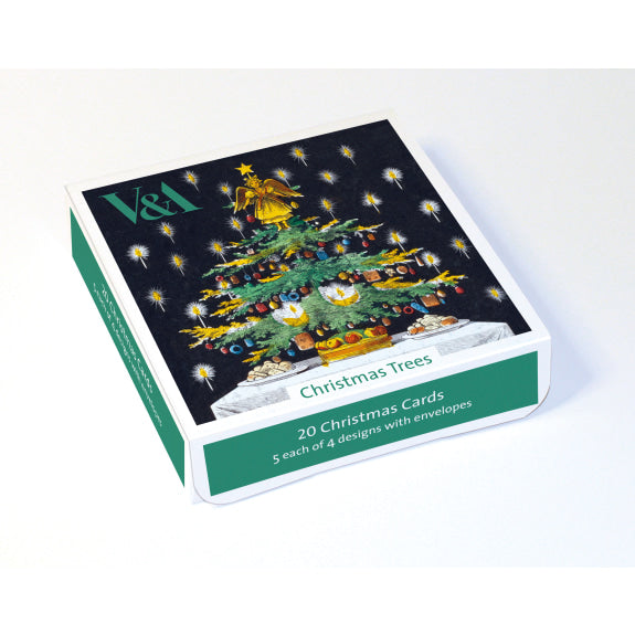 V&A Christmas Trees Box of 20 Christmas Cards