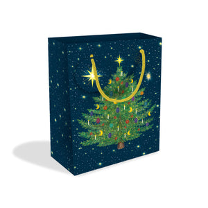 Celestial Christmas Trees Medium Gift Bag