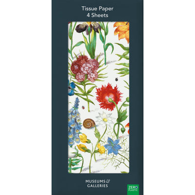 Floral Manuscript Tissue Paper by Anna Maria Garthwaite