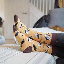 Cat Bamboo Socks – Brown