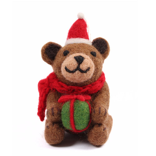 Brown Bear with Present