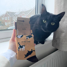 Cat Bamboo Socks – Brown