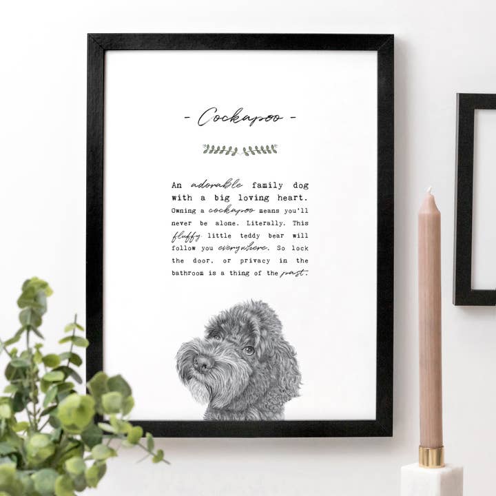 Cockapoo A4 Print