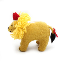 Safari Lion in Christmas hat