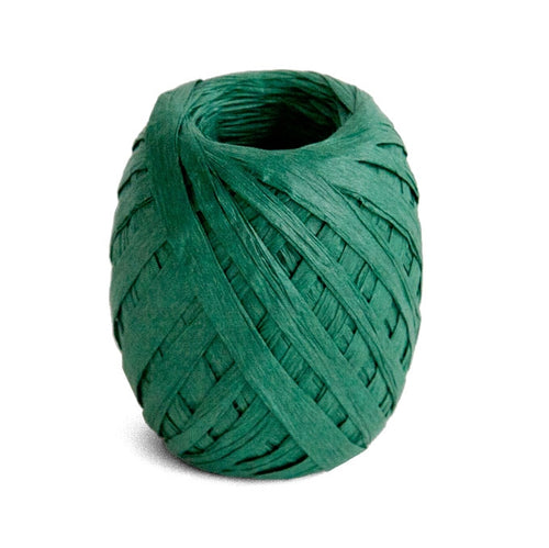 Dark Green Paper Ribbon 45m
