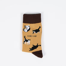Cat Bamboo Socks – Brown