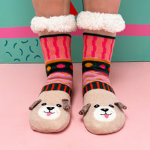 Dog House Slipper Socks - 3D ear detail