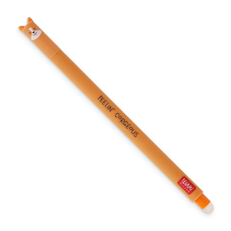 Legami Erasable Pen - Corgi - Black Ink