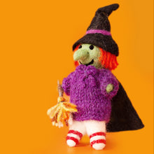 Halloween Witch with Broom Stick