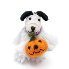 Ghost Dog with Pumpkin
