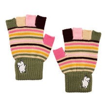 Moomin Stripy Fingerless Gloves - pair
