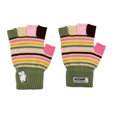 Moomin Stripy Fingerless Gloves - swing tag