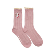 Moomin Pink Lace Socks - pair