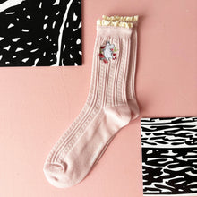 Moomin Pink Lace Socks by House of Disaster