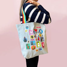 Moomin Denim Tote Bag - rainbow straps
