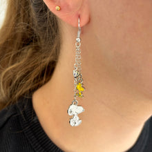 Peanuts Snoopy and Woodstock Earrings - charm detail