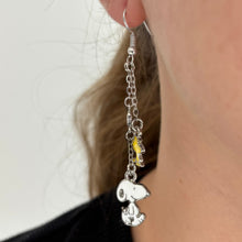 Peanuts Snoopy and Woodstock Earrings - pair