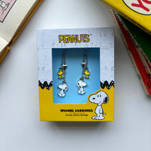 Peanuts Snoopy and Woodstock Earrings - worn