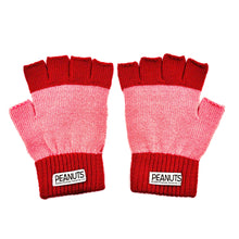 Peanuts Love Fingerless Gloves - colour detail