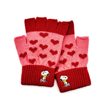 Peanuts Love Fingerless Gloves - worn