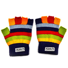 Peanuts Rainbow Fingerless Gloves - pair