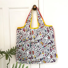 Peanuts Doodle Eco Shopper - clip-on pouch