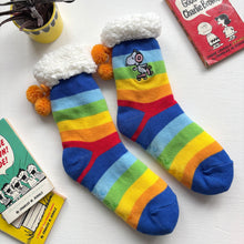 Peanuts Rainbow Slipper Socks