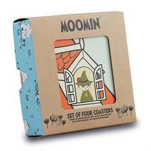 Moomin House Coasters Set of 4 Ceramic Boxed