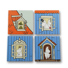 Moomin House Coasters Set of 4 Ceramic Boxed