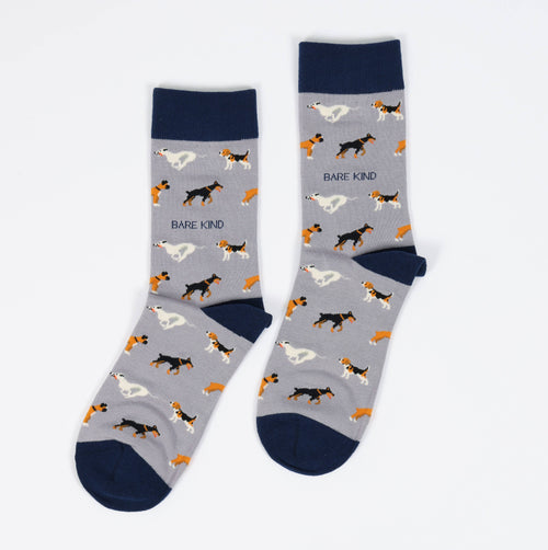 Dog Bamboo Socks – Purple