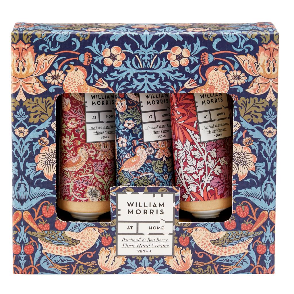 William Morris Strawberry Thief Patchouli & Red Berry Hand Creams