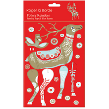 Pop & Slot Folksy Reindeer Decoration