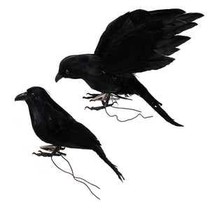 Clip on Crow Decorations