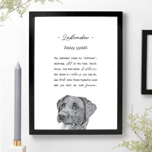 Labrador A4 Print