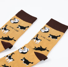 Cat Bamboo Socks – Brown