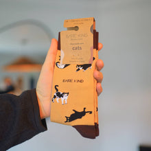 Cat Bamboo Socks – Brown