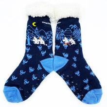 Moomin Forest Slipper Socks - fleece lining